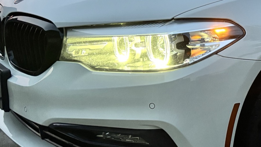 Full detail on white BMW front end in Gainesville GA
